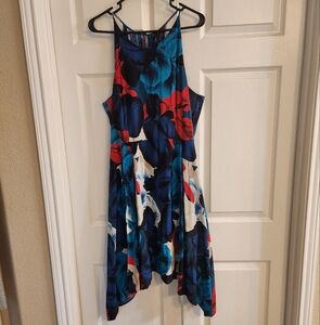 Antonio Melani Silk Floral Sleeveless Dress